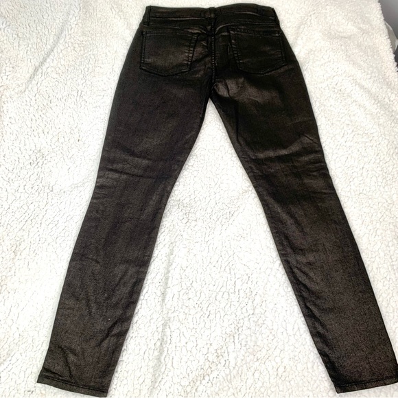 7 FOR ALL MANKIND Skinny in Black Glitter - Picture 8 of 11